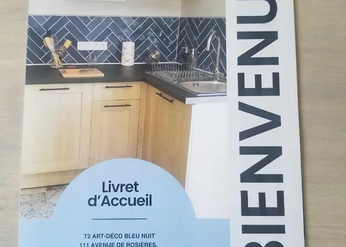 Daire T2 Bleu Nuit Art- Deco